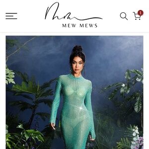 Karter Diamond Mesh Maxi Dress